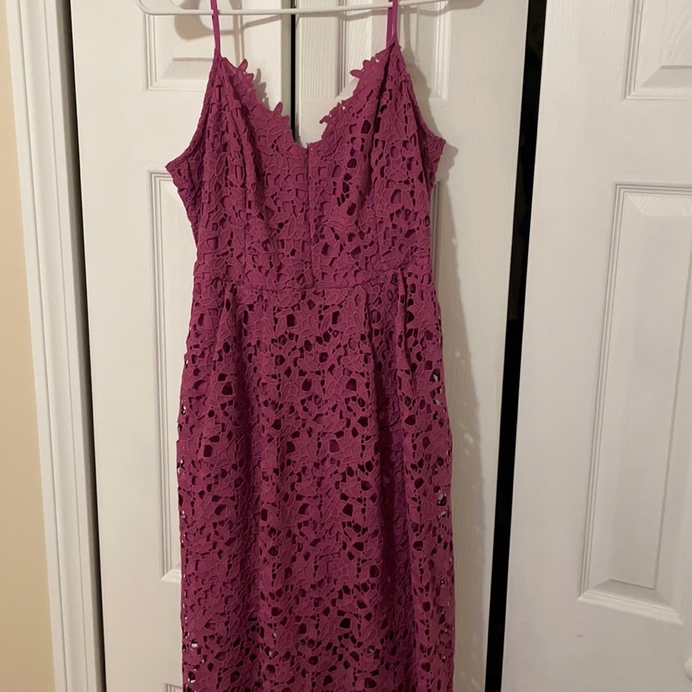 Astr the label lace midi dress